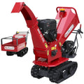 Triturador de galhos autopropelido GeoTech-Pro BMS155 BS em carrinho de mão de esteira - motor B&S XR2100 - 7/15 HP